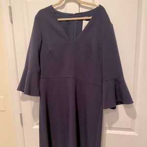 NWT navy bell sleeve v neck banana republic dress